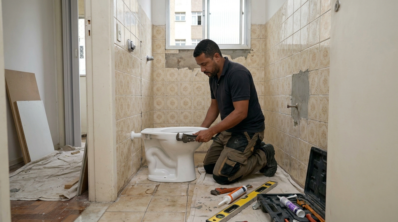 Reforço de vedação sanitária em São Paulo - Zona Sul-SP